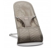 Leżaczek BABYBJORN BLISS MESH - Szary Beż