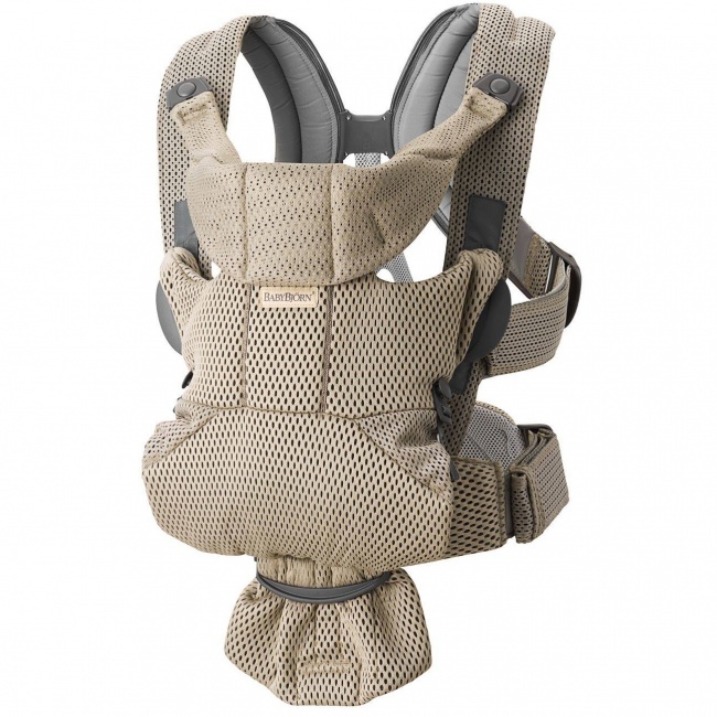 Nosidełko BABYBJORN MOVE 3D Mesh - Szary Beż