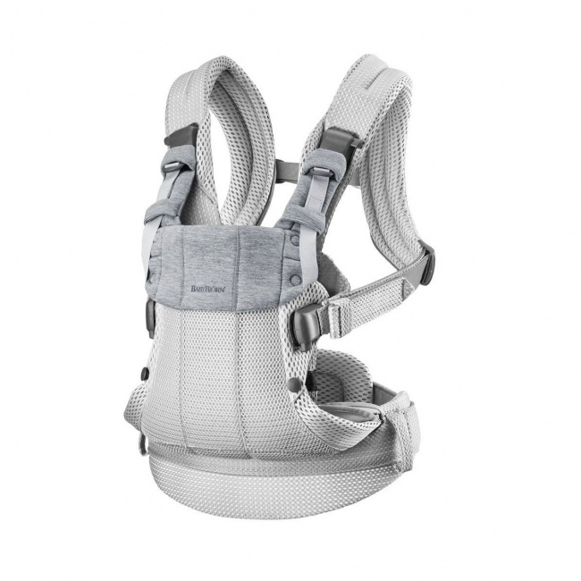 Nosidełko BABYBJORN Harmony 3D Mesh - Srebrny