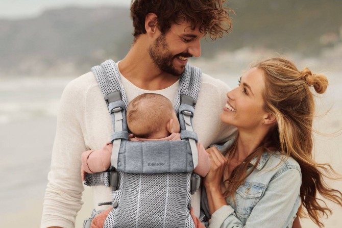 Nosidełko BABYBJORN Harmony 3D Mesh - Srebrny