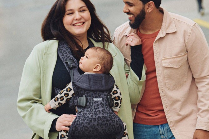 Nosidełko BABYBJORN ONE AIR 3D Mesh - Antracyt/Leopard