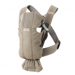 Nosidełko BABYBJORN MINI 3D Mesh - Szary Beż