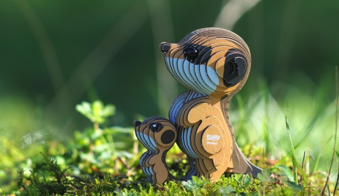 Eko Układanka 3D Eugy - Surykatka