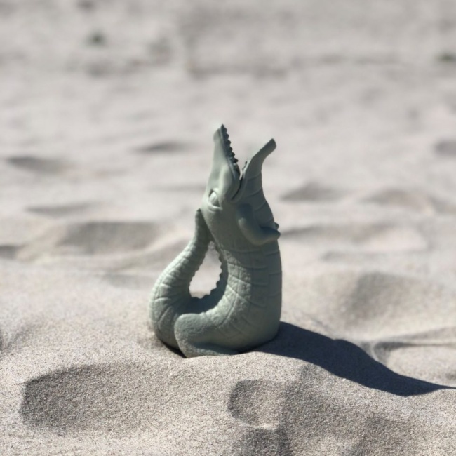 Silikonowa Konewka Krokodyl Scrunch - Szałwiowy