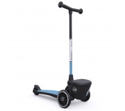 Hulajnoga trójkołowa ze świecącymi kółkami i odblaskową kierownicą 2+ SCOOTANDRIDE Highwaykick 2 Lifestyle - Reflective Steel