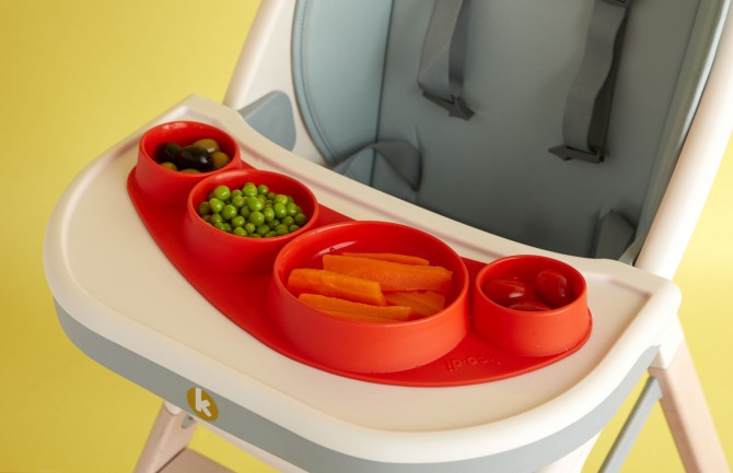 Silikonowy talerz Tiny Tapas Koo-di - Ladybug