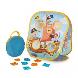 Gra zręcznościowa 3w1 - woreczki z grochem B. Toys - Toss ‘n’ Score