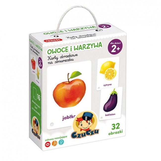 Karty obrazkowe na sznurku CzuCzu - Owoce