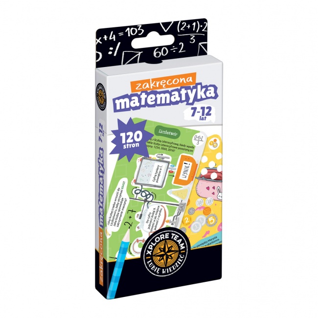 Karty Edukacyjne dla dzieci Xplore Team - Zakręcona matematyka 7-12 lat