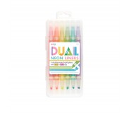 Flamastry/Zakreślacze Neonowe Z Dwiema Końcówkami Ooly - Dual Liner