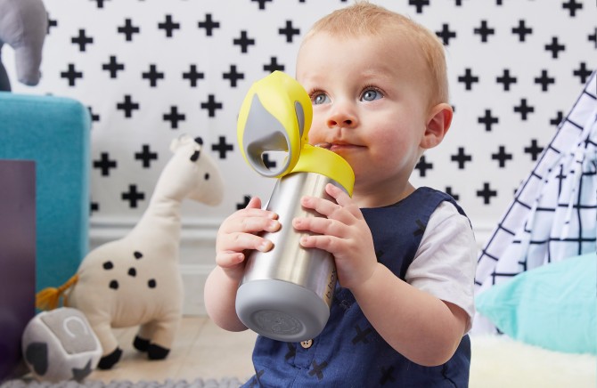 Termobutelka ze słomką 350 ml B. box - Emerald Forest