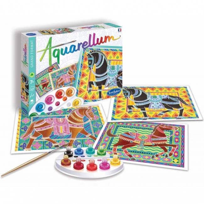 Zestaw do malowania Aquarellum SentoSphere - Konie