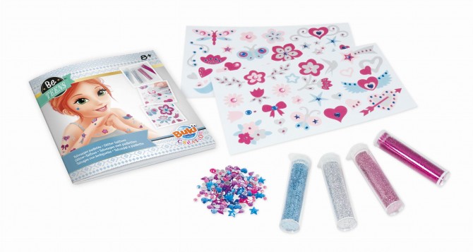 Zestaw Zrób To Sam Buki - Brokatowe tatuaże