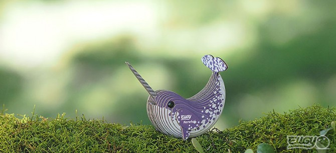 Eko Układanka 3D Eugy - Narwal
