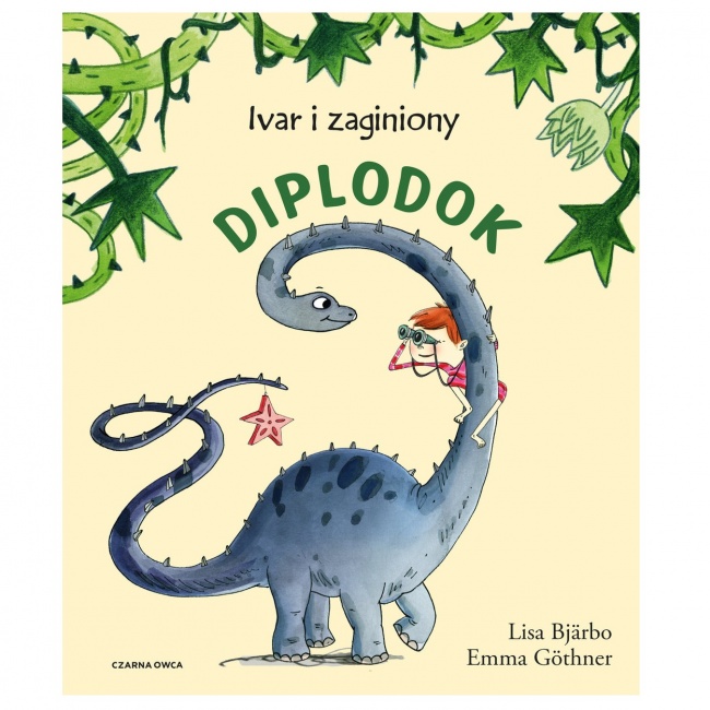 Książka "Ivar i zagubiony diplodok" wydawnictwo Czarna Owca