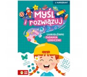 Książka "Myśl i rozwiązuj. Łamigłówki i zadania logiczne" wydawnictwo Zielona Sowa