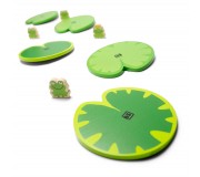 Drewniana gra sensoryczna BS Toys - Zbieraj żabki