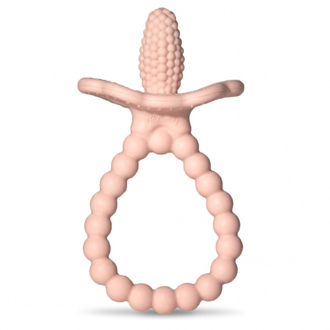 Gryzak silikonowy Soczysta Malina Plus RazBaby - Różowy