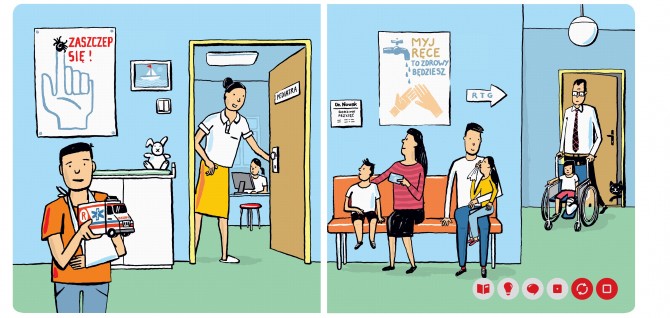 Mini książka Czytaj z Albikiem Albi - Lekarze