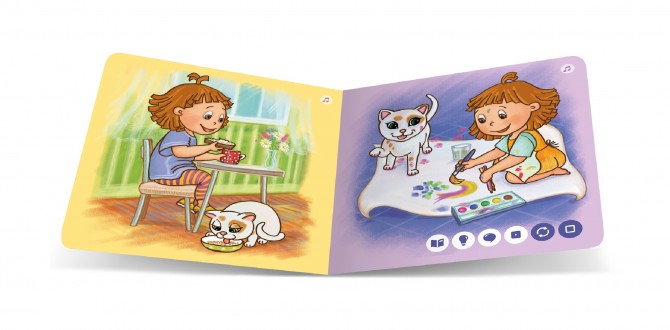 Mini książka Czytaj z Albikiem Albi - Codzienne czynności