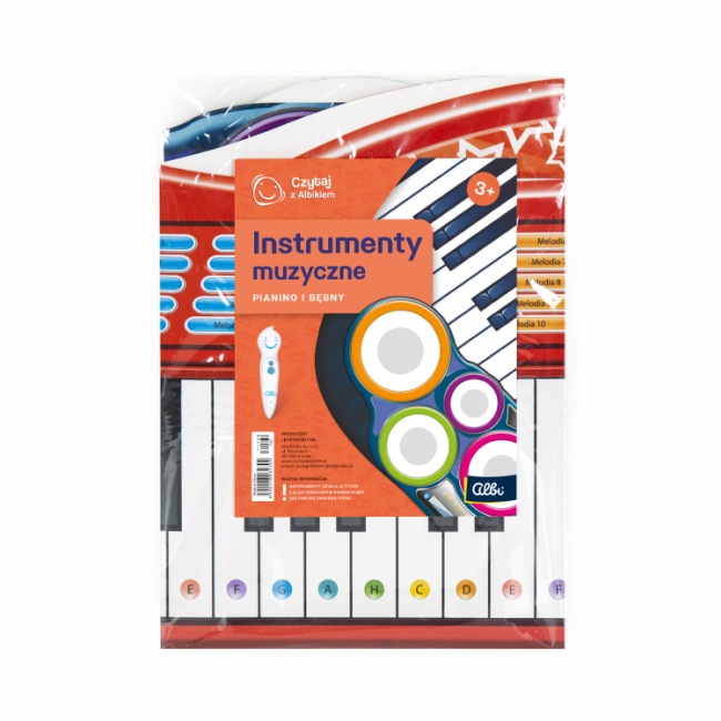 Instrumenty muzyczne Pianino i bębenki Albi - Czytaj z Albikiem