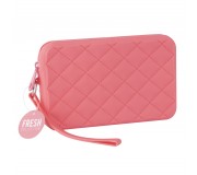 Silikonowy piórnik, etui Fresh Collection Apli Kids - Łososiowy