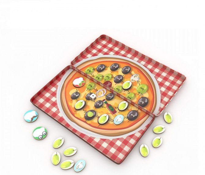 Podróżna gra magnetyczna The Purple Cow - Pizza Race