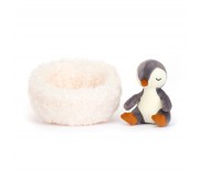 Pluszowy pingwin z gniazdkiem Jellycat - Hibernating 13 x 13 cm
