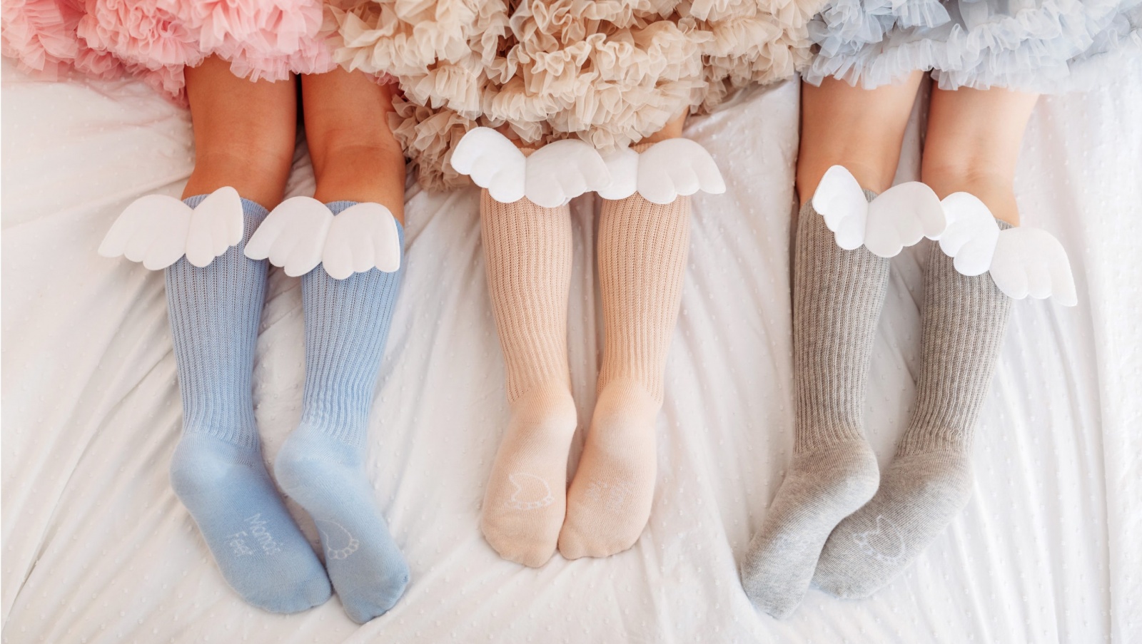 Podkolanówki Mono Baby Mama's Feet - Niebieskie 0-1 lat