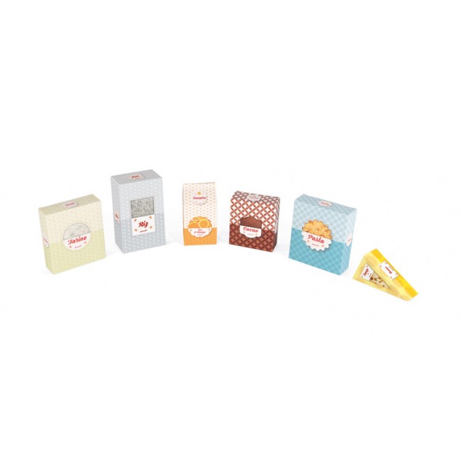 Sklep duży drewniany z 33 elementami Janod - Warzywniak