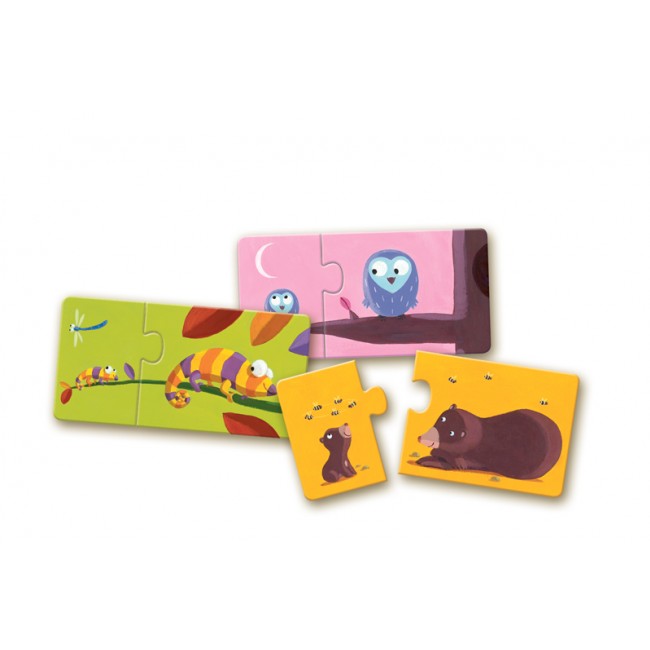 Puzzle Duo Djeco dla najmłodszych - Mamy i ich dzieci