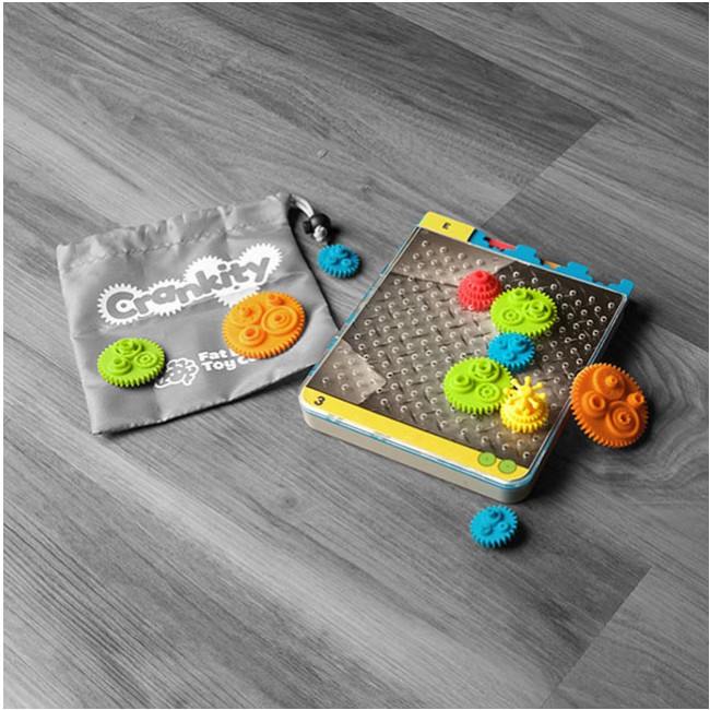 Gra logiczna Kółka Zębate Fat Brain Toys - Crankity