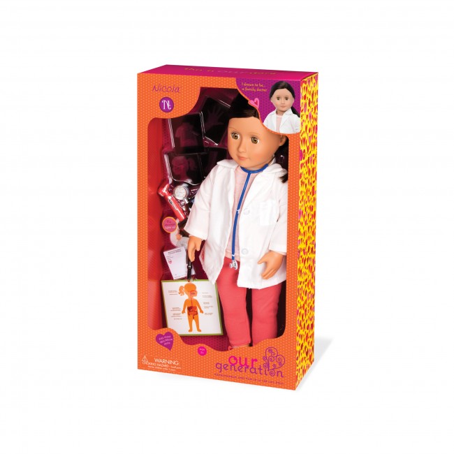 Lalka lekarz rodzinny z akcesoriami Our Generation - Nicola 46cm
