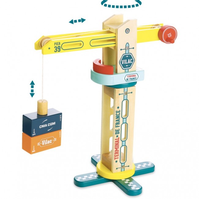 Dźwig drewniany dla dzieci Vilac