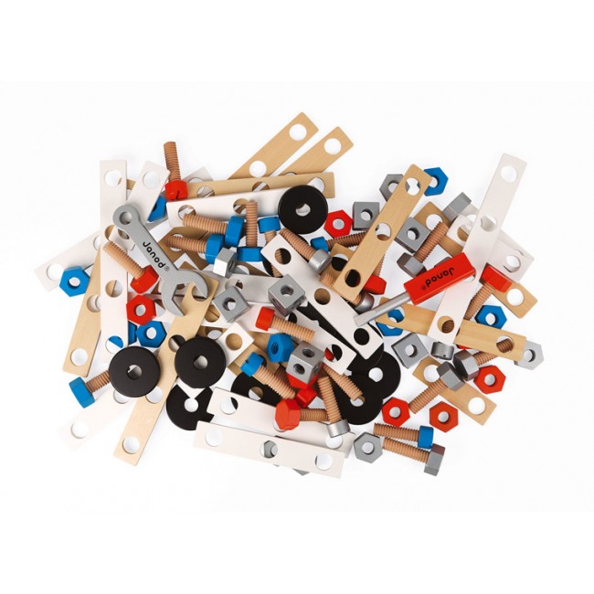 Zestaw konstruktora Janod Niebieski - 50 elementów