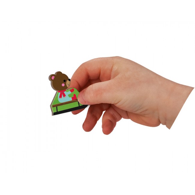 Magnetyczna układanka Magnetibook Janod - 4 pory roku