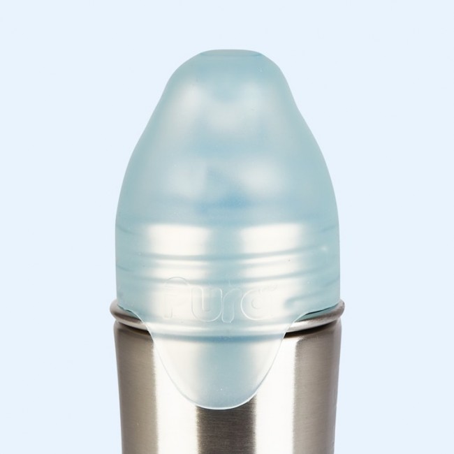 Termobutelka Pura Kiki ze słomką 260ml - różowa osłonka swirl