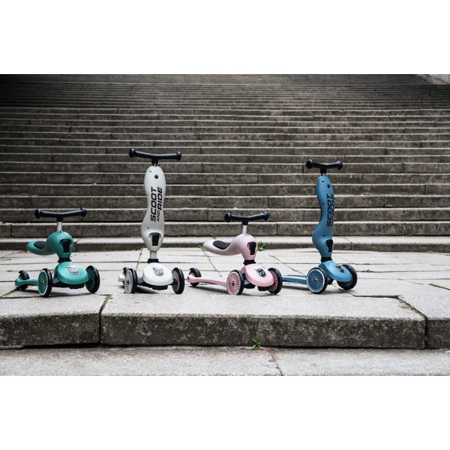 Hulajnoga i rowerek 2w1 Highwaykick SCOOTANDRIDE 1-5 lat - Ash