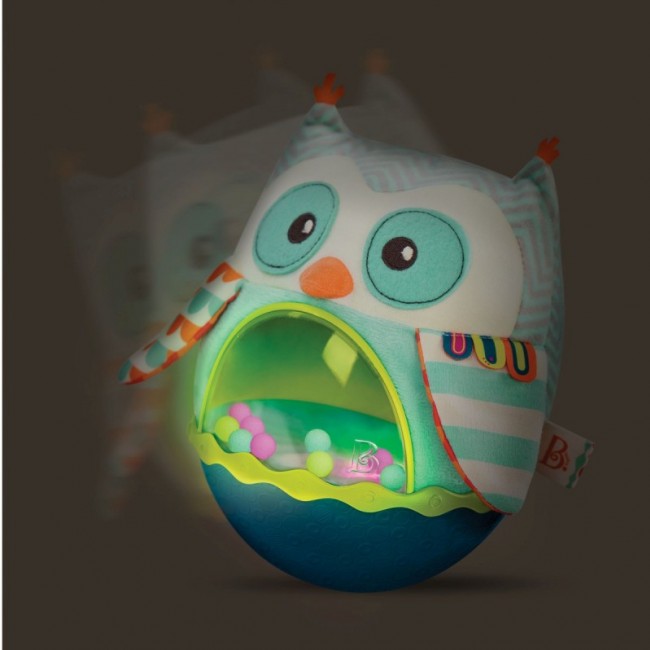 Sensoryczna Sowa-Kiwajka B. Toys - Owl Be Back