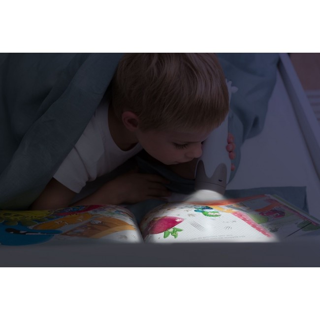 Lampka z Latarką Zazu - Żyrafa Grey