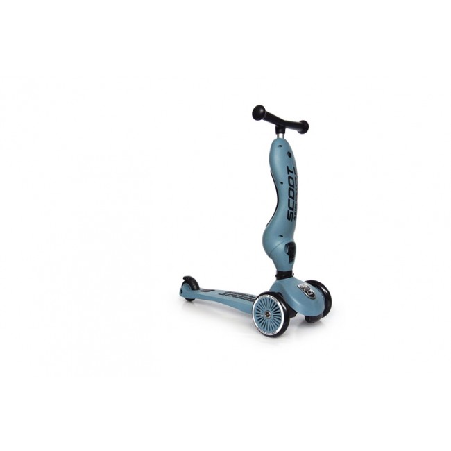 Hulajnoga i rowerek 2w1 Highwaykick SCOOTANDRIDE 1-5 lat - Steel