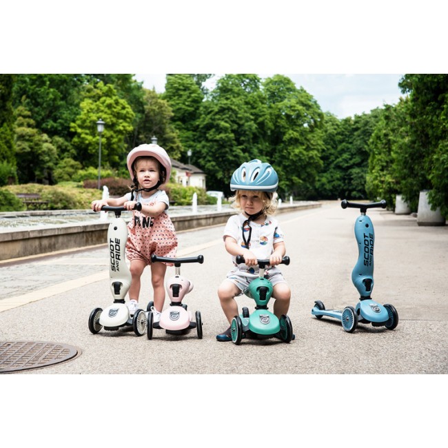 Hulajnoga i rowerek 2w1 Highwaykick SCOOTANDRIDE 1-5 lat - Steel