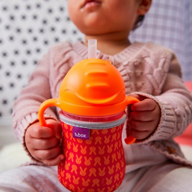 Innowacyjny bidon ze słomką B.box - Malinowy
