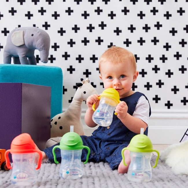 Innowacyjny bidon ze słomką B.box - Malinowy