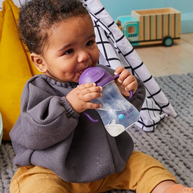 Innowacyjny bidon ze słomką B.box - Malinowy