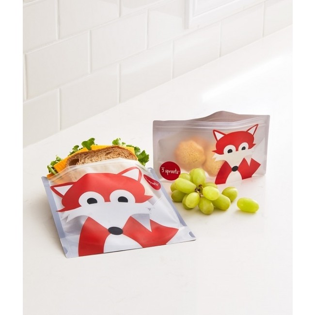 Torebka Strunowa na Przekąski 3 Sprouts - Jeleń Pink