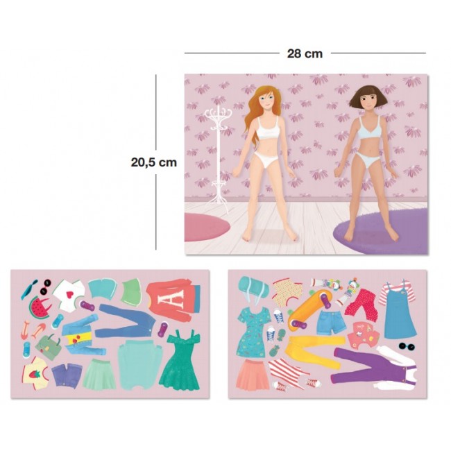 Zestaw z magnesami Apli Kids - Moda