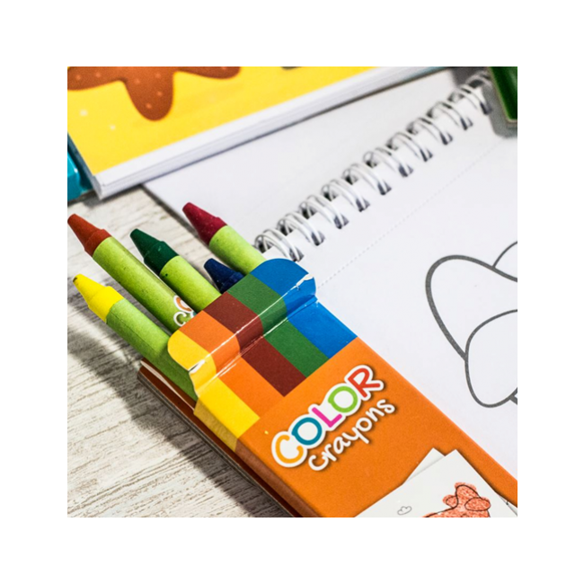 Kolorowanka z kredkami Apli Kids - Transport