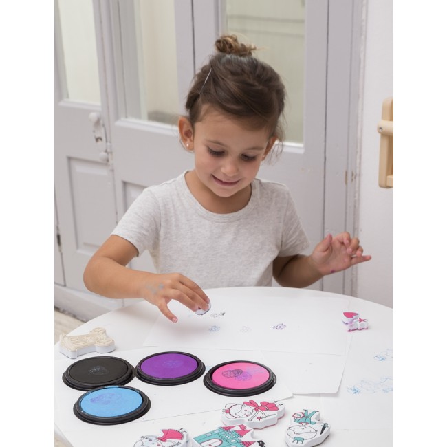 Stempelki z markerem Apli Kids - Las 3+