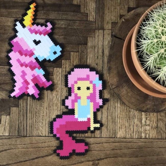 Puzzelki Pixelki Jixelz 700 elem. Fat Brain Toys - Bajkowi Przyjaciele